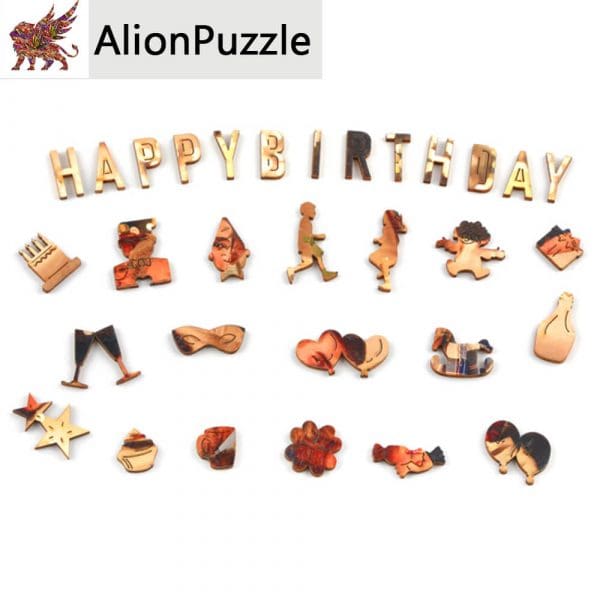 Születésnap Alion FaPuzzle Nyírfa Kirako Jigsaw