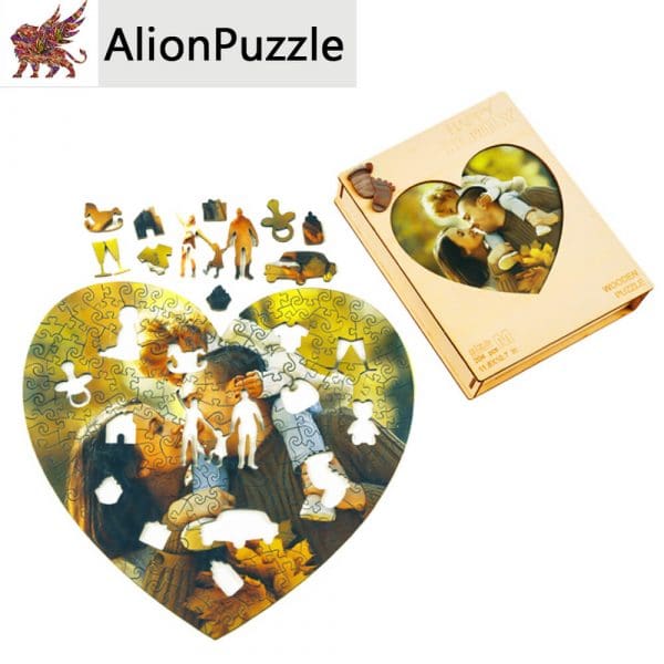 Családi pillanatok Alion FaPuzzle Nyírfa Kirako Jigsaw