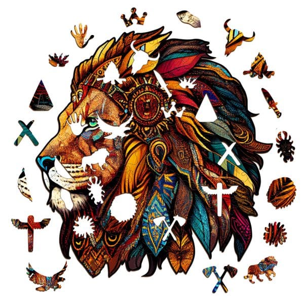 Sebezhetetlen - Oroszlán Fa Puzzle- Nagy méret - Image 3