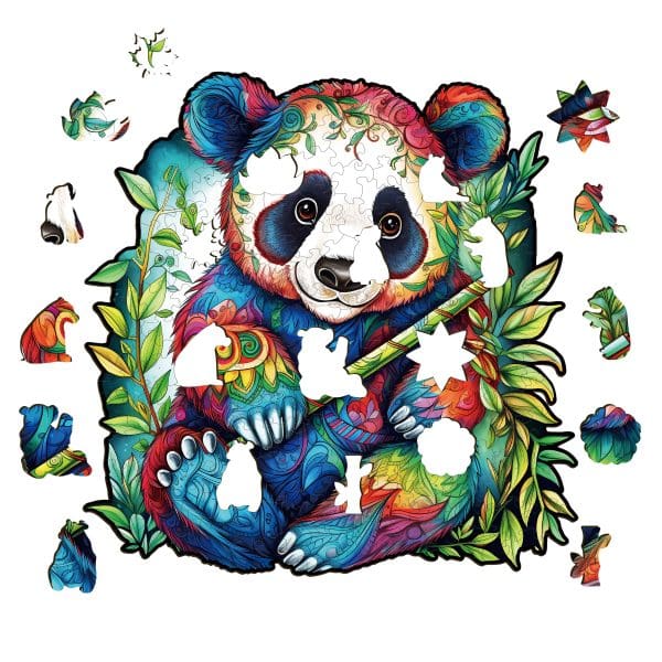 Bambusz Majszoló - Panda Fa Puzzle Alionpuzzle.hu Alion puzzle Felnőtt fa kirakó