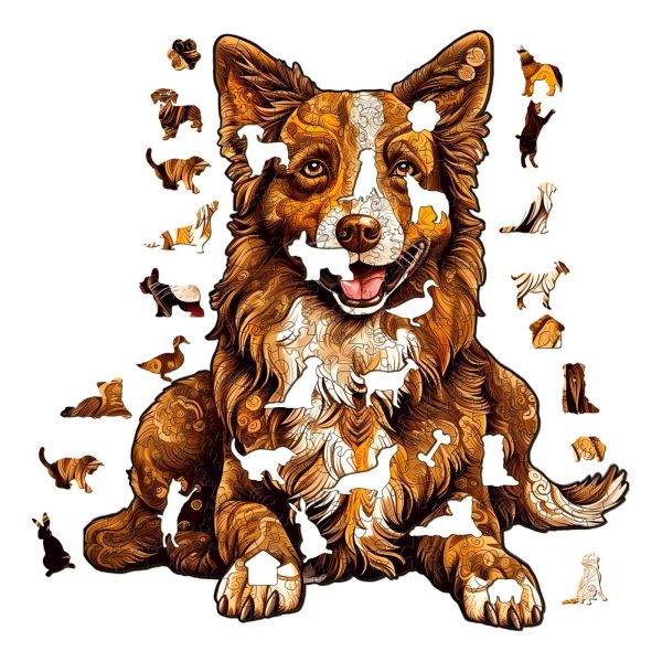 Border Collie - Fa Puzzle - Nagy és Extra nagy méret - Image 2