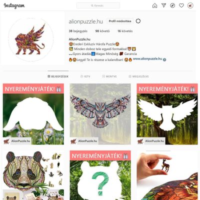 instagram Alion Puzzle Fa puzzle fa Kirakó